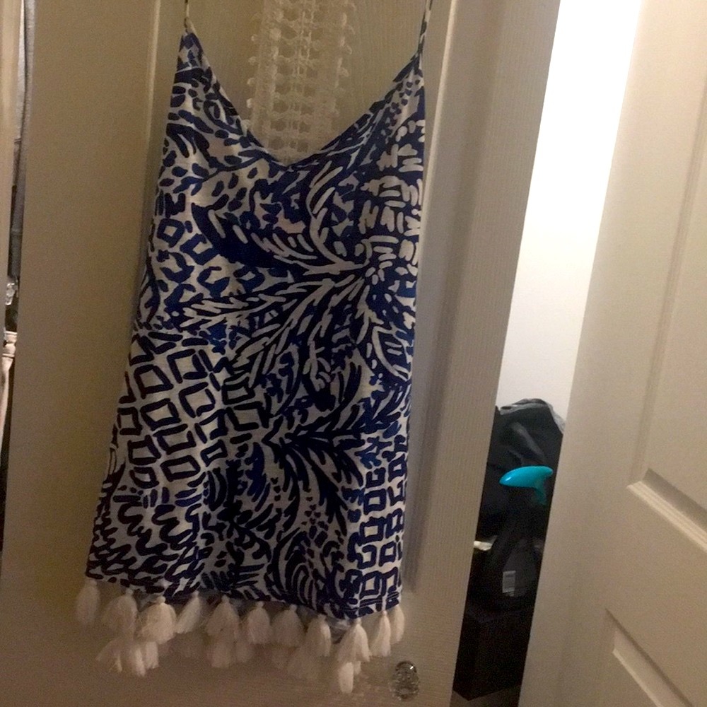 BNWT Lilly Pulitzer Nya Tank Home Slice Indigo